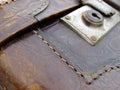 old leather suitcase Royalty Free Stock Photo