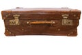 Old leather suitcase Royalty Free Stock Photo