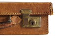 Old leather suitcase Royalty Free Stock Photo