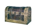 Old leather suitcase Royalty Free Stock Photo