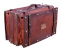 Old leather suitcase Royalty Free Stock Photo