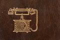 Old leather telephone book Royalty Free Stock Photo