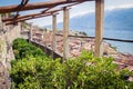 Old lemon house in Limone sul Garda, Italy. Royalty Free Stock Photo