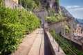 Old lemon house in Limone sul Garda, Italy. Royalty Free Stock Photo