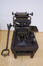 An old letterpress machine in good working condition Royalty Free Stock Photo