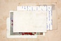 Old letters, empty post cards