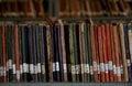 OLD LIBRARY BOOKS Royalty Free Stock Photo