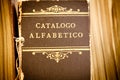 Old library catalogue