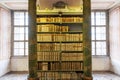 Old library inside the Monastery. Visitors can see the unique replica of the Turine canvas from the year 1651 inside. Codex Gigas Royalty Free Stock Photo