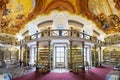 Old library inside the Monastery. Visitors can see the unique replica of the Turine canvas from the year 1651 inside. Codex Gigas Royalty Free Stock Photo