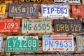 Old License Plates Royalty Free Stock Photo