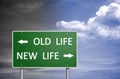 Old life versus new life Royalty Free Stock Photo