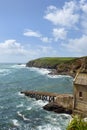 The old lifeboat station at Lizard Point in the Lizard Peninsula, Cornwall, UK Royalty Free Stock Photo