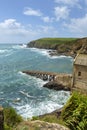 The old lifeboat station at Lizard Point in the Lizard Peninsula, Cornwall, UK Royalty Free Stock Photo