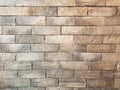 Old light brown vintage brick wall grunge texture background Royalty Free Stock Photo