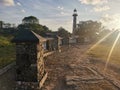 an old light house in coastal area Royalty Free Stock Photo