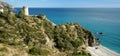 Old light house on Spanish Coast Royalty Free Stock Photo