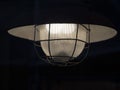 Old light lamp isolated on black Royalty Free Stock Photo