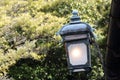 Old light lantern with roof Royalty Free Stock Photo