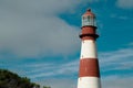 old lighthouse on the Atlantic Ocean Royalty Free Stock Photo