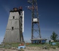 The old lighthouse `Black Tower` is an architectural monument on the island of Mudyug in the White sea.