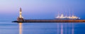 Old lighthouse in Chania, Crete