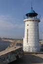 Old lighthouse located in Mangalia, Romania. Royalty Free Stock Photo