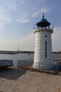 Old lighthouse located in Mangalia, Romania. Royalty Free Stock Photo