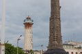 The old lighthouse of Puducherry, South India Royalty Free Stock Photo