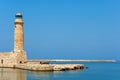 Old lighthouse. Rethymno, Crete, Greece
