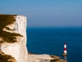 Beachy head old lighthouse in UK Royalty Free Stock Photo