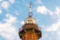 Old lighthouse with time ball at the top in Gdansk, Poland.