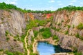 Old lime quarry, Big America (Velka Amerika) near Prague, Czech Republic Royalty Free Stock Photo