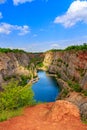 Old lime quarry, Big America (Velka Amerika) near Prague, Czech Republic Royalty Free Stock Photo