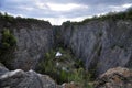 Old lime quarry called Big Amerika