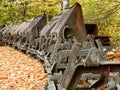 Old limestone mining museum solvayovy lomy in central bohemia