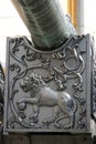 Old Lion cannon in Moscow Kremlin. UNESCO Heritage Site. Royalty Free Stock Photo