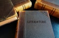 Old literature books Royalty Free Stock Photo