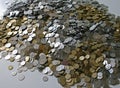 Old lithuanian coins Royalty Free Stock Photo