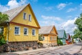 Old Lithuanian traditional wooden houses