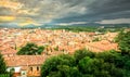 Old little and beautiful city of Girona, Catalonia, Spain Royalty Free Stock Photo