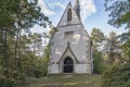 Old little catholic chapel in the park