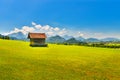 Old little house in summer mountains,Alps,Germany Royalty Free Stock Photo