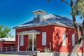 Old Little Red School House With Double Door Entry Royalty Free Stock Photo