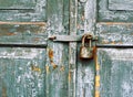 Old lock on a door