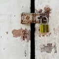 Old lock door Royalty Free Stock Photo
