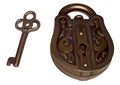 Old lock and key