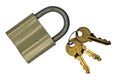 The old lock and keys Royalty Free Stock Photo