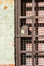 Old Locked Rusting Security Door Royalty Free Stock Photo