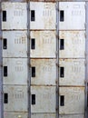 Old lockers background Royalty Free Stock Photo